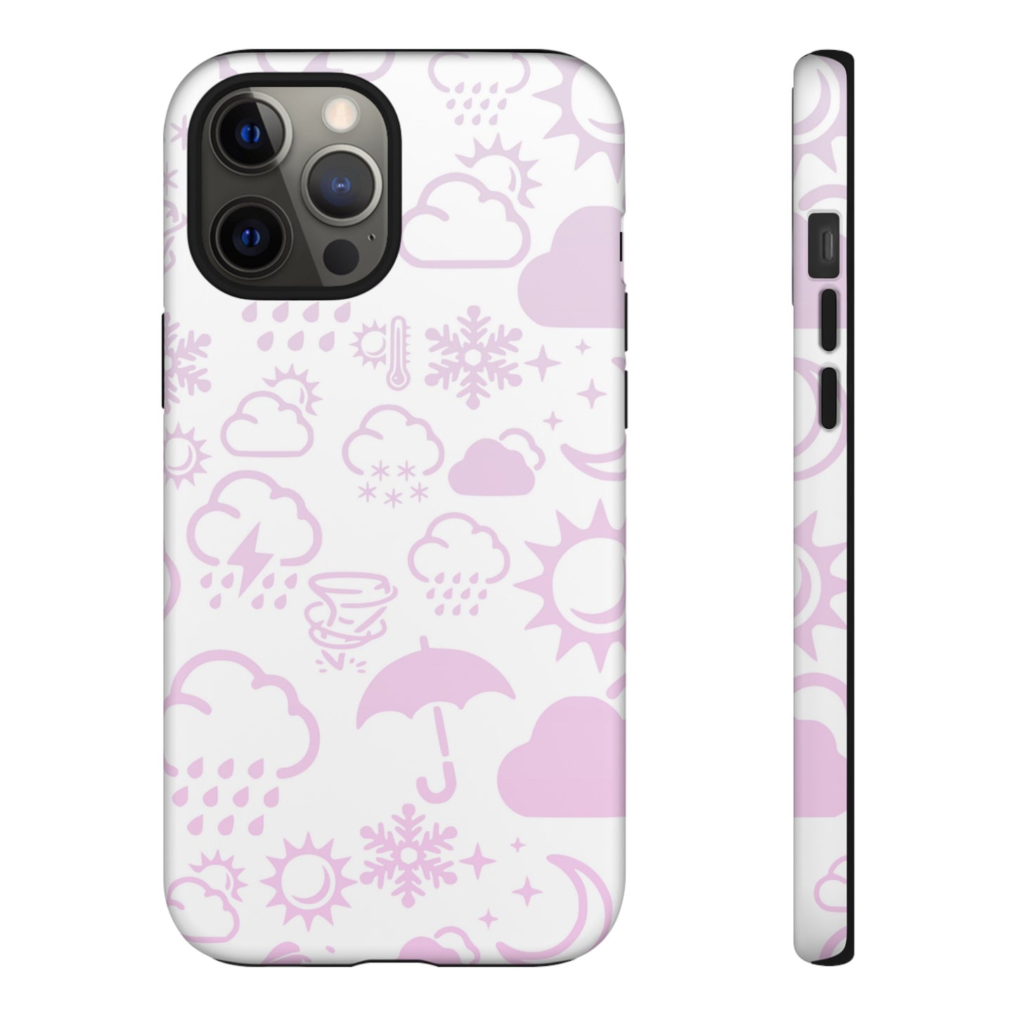 Funda resistente para teléfono Wx Icon (blanco/rosa)