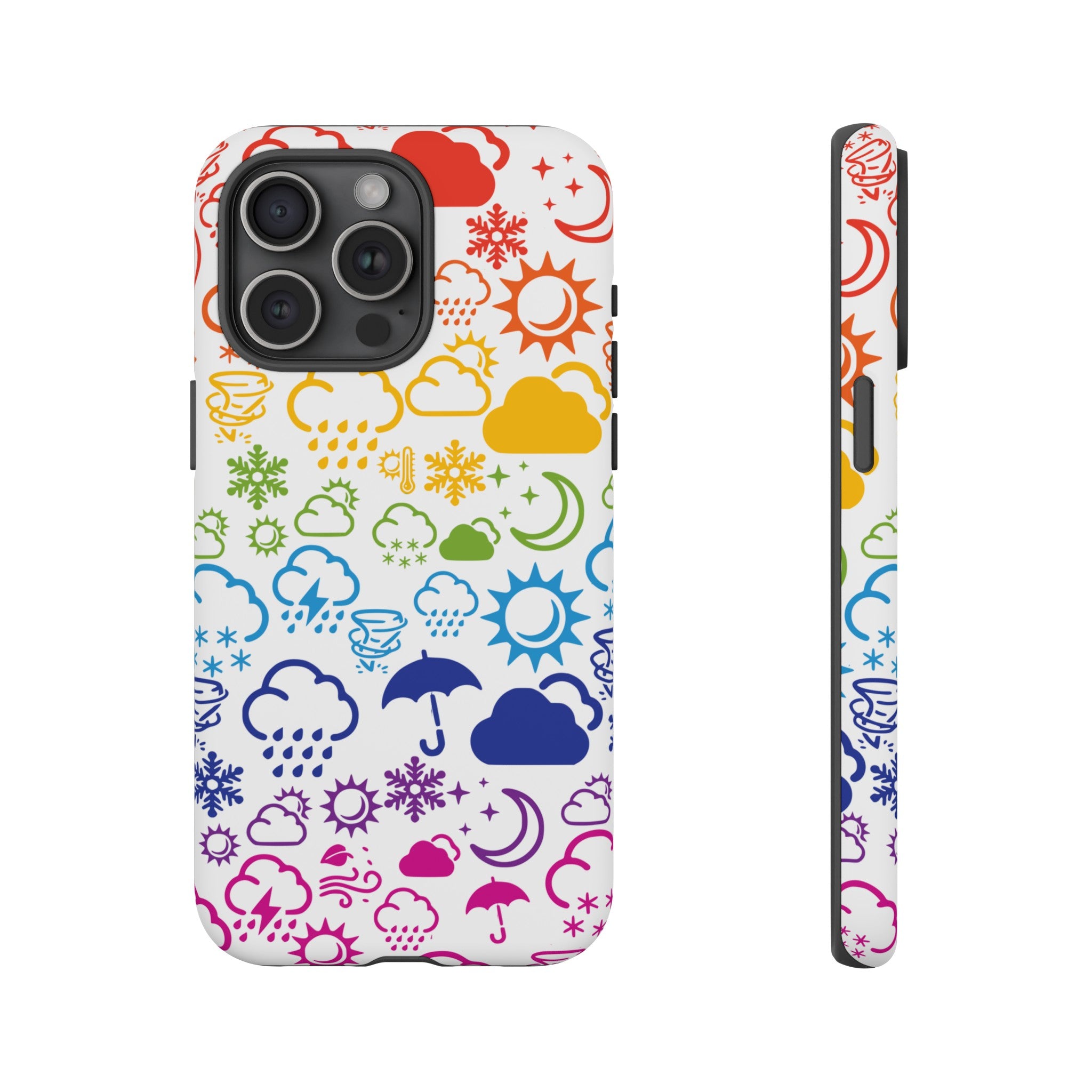 Funda rígida para teléfono Wx Icon (Rainbow) 