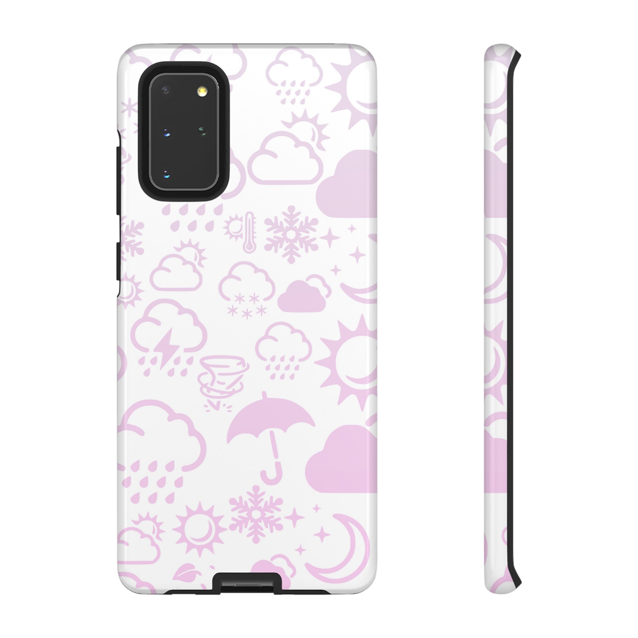 Funda resistente para teléfono Wx Icon (blanco/rosa) 