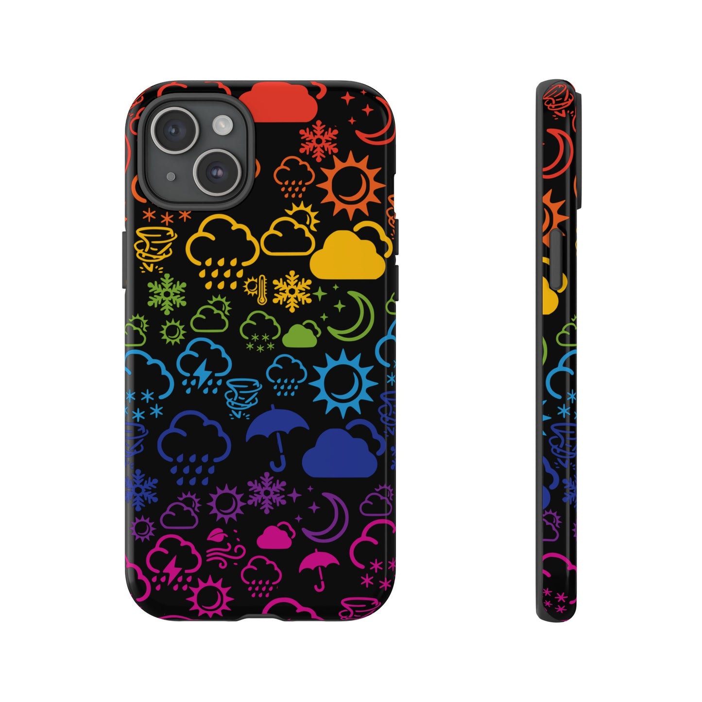 Wx Icon (noir/arc-en-ciel) coque de téléphone robuste