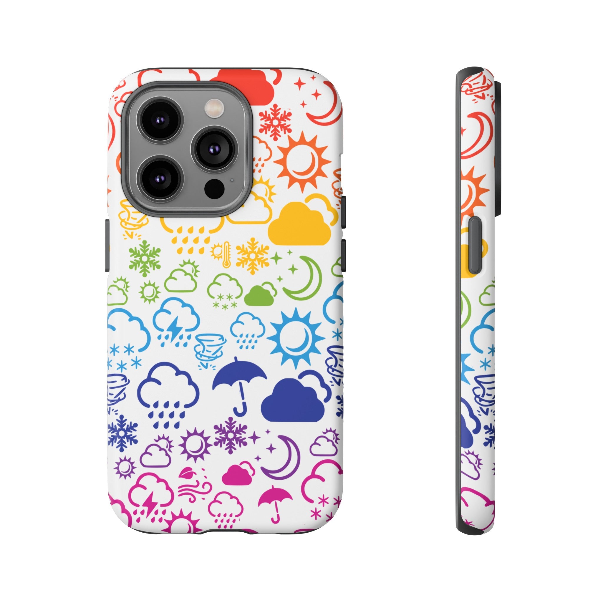 Funda rígida para teléfono Wx Icon (Rainbow) 