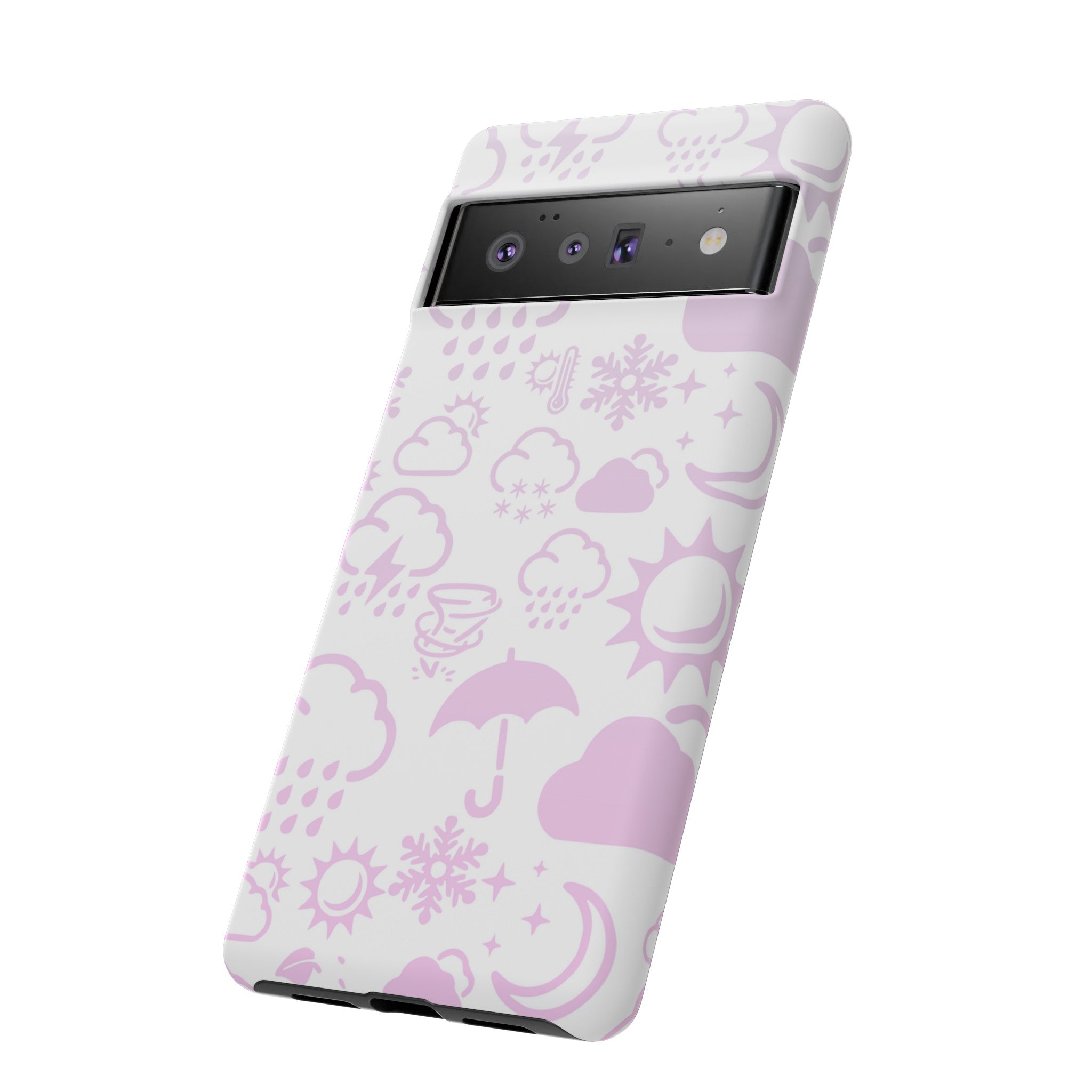 Funda resistente para teléfono Wx Icon (blanco/rosa) 