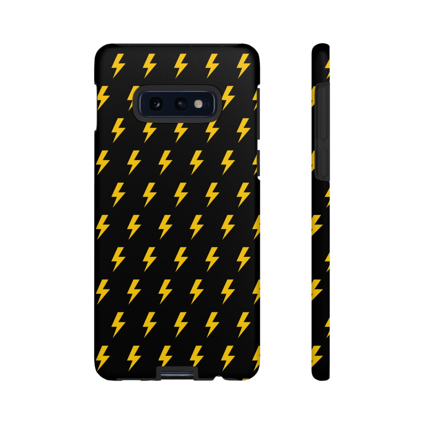 Étui de téléphone robuste Lightning Bolt (noir/jaune)