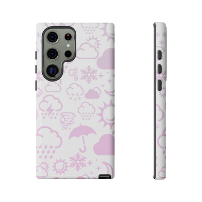 Funda resistente para teléfono Wx Icon (blanco/rosa)