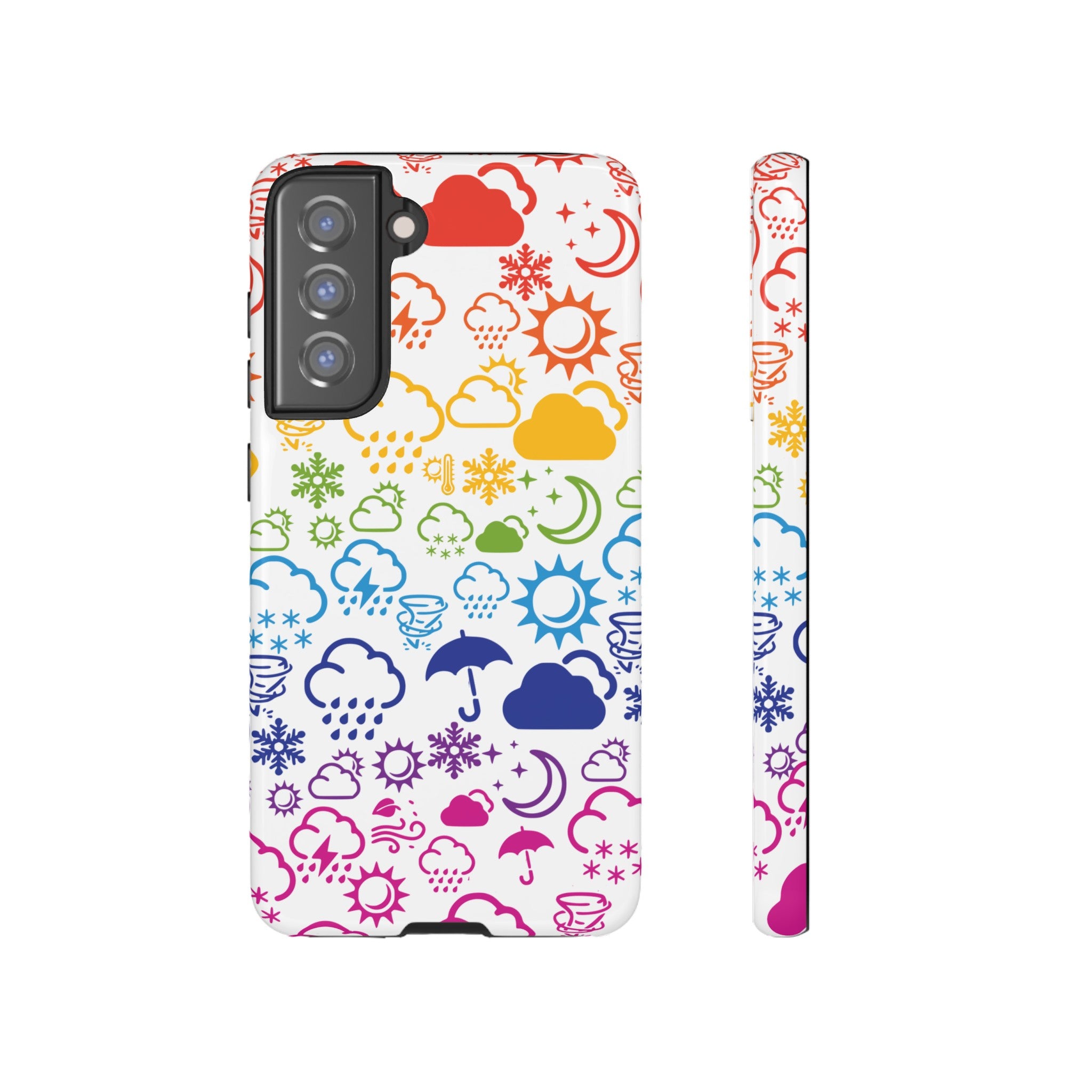 Funda rígida para teléfono Wx Icon (Rainbow) 