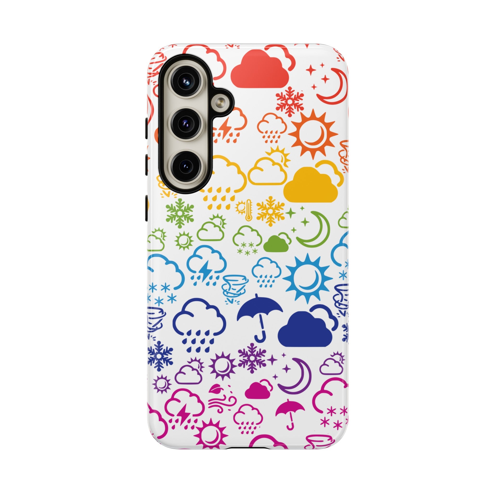 Funda rígida para teléfono Wx Icon (Rainbow) 