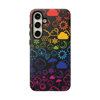 Wx Icon (noir/arc-en-ciel) coque de téléphone robuste