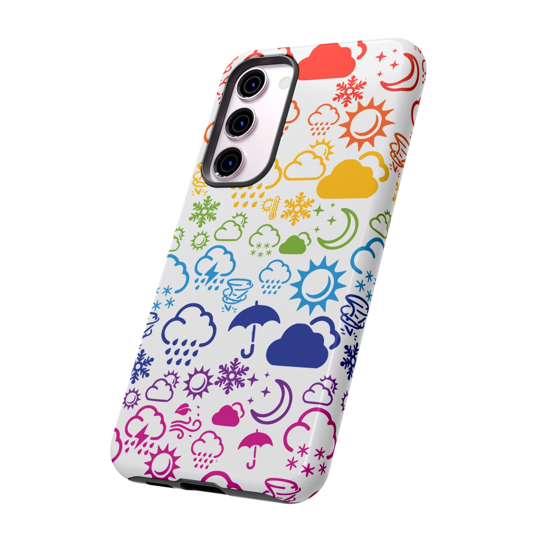 Funda rígida para teléfono Wx Icon (Rainbow) 