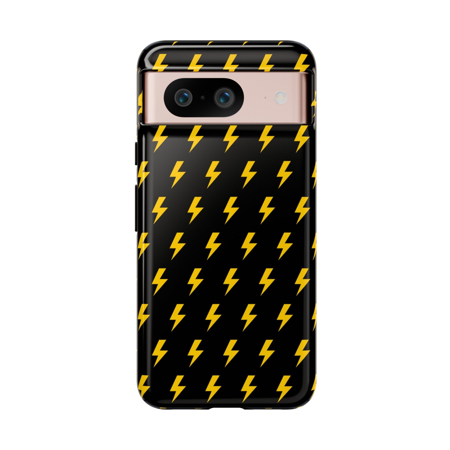 Étui de téléphone robuste Lightning Bolt (noir/jaune)