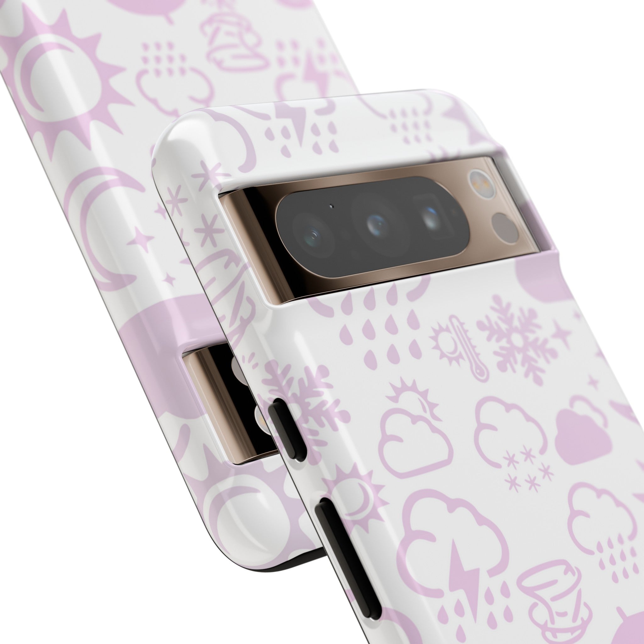 Funda resistente para teléfono Wx Icon (blanco/rosa) 