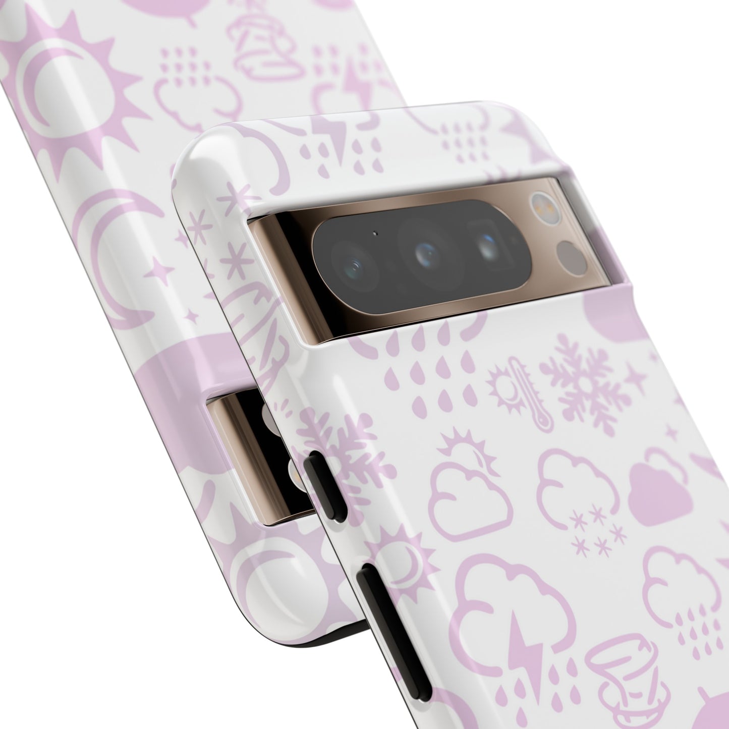 Funda resistente para teléfono Wx Icon (blanco/rosa)