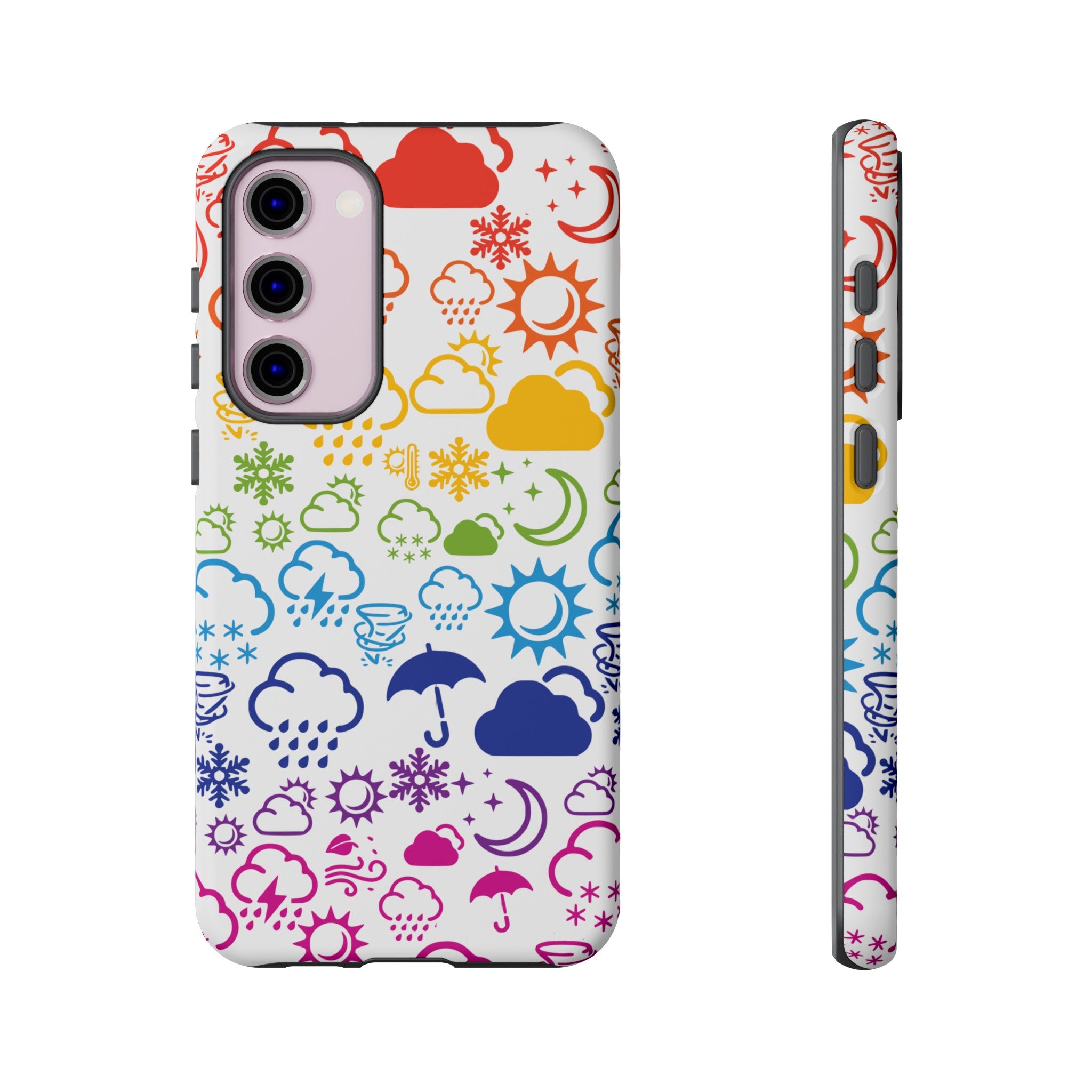 Funda rígida para teléfono Wx Icon (Rainbow) 