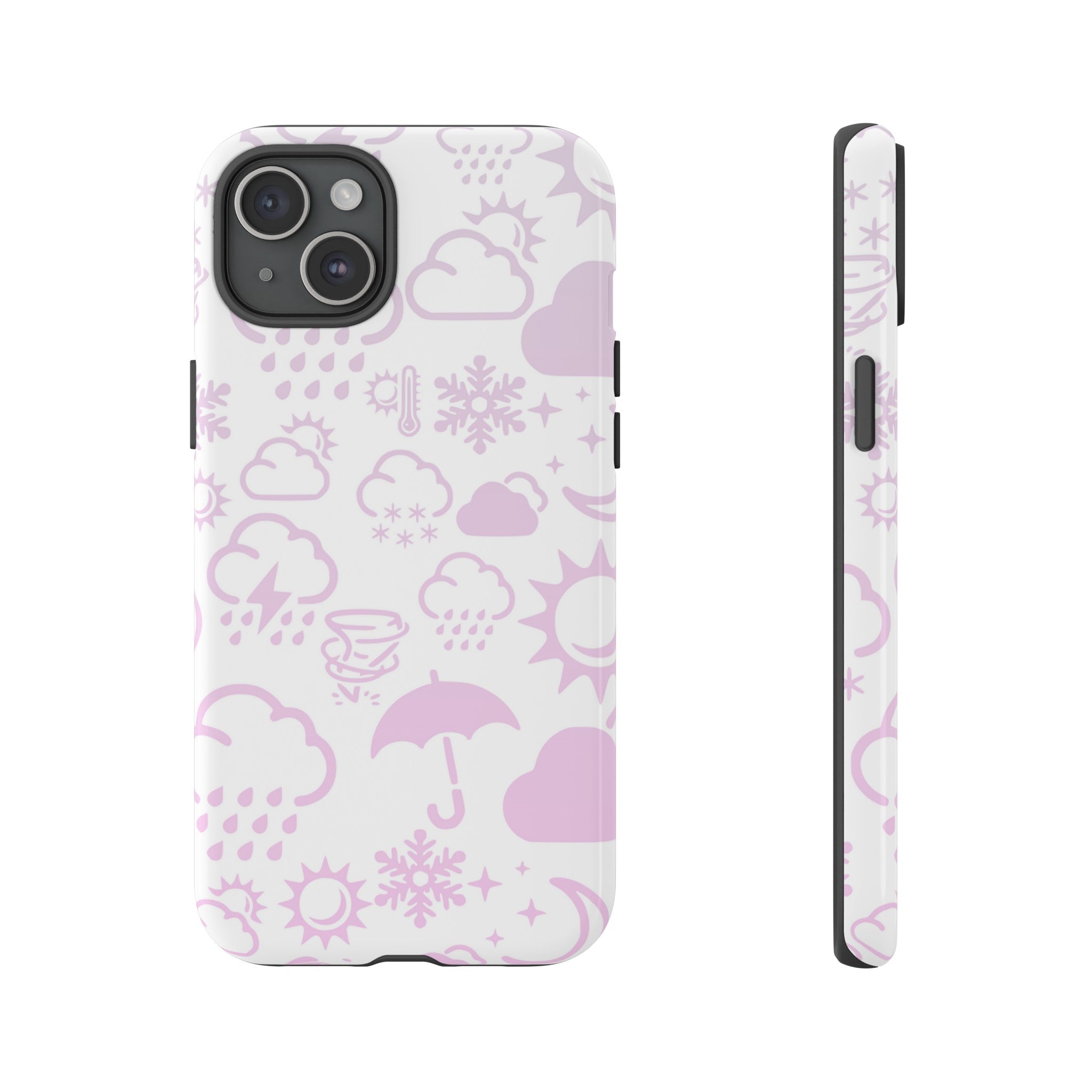 Funda resistente para teléfono Wx Icon (blanco/rosa) 