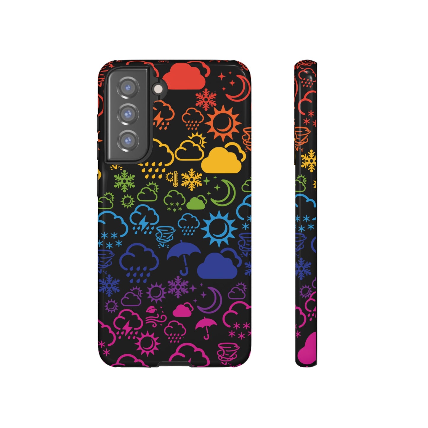 Wx Icon (noir/arc-en-ciel) coque de téléphone robuste