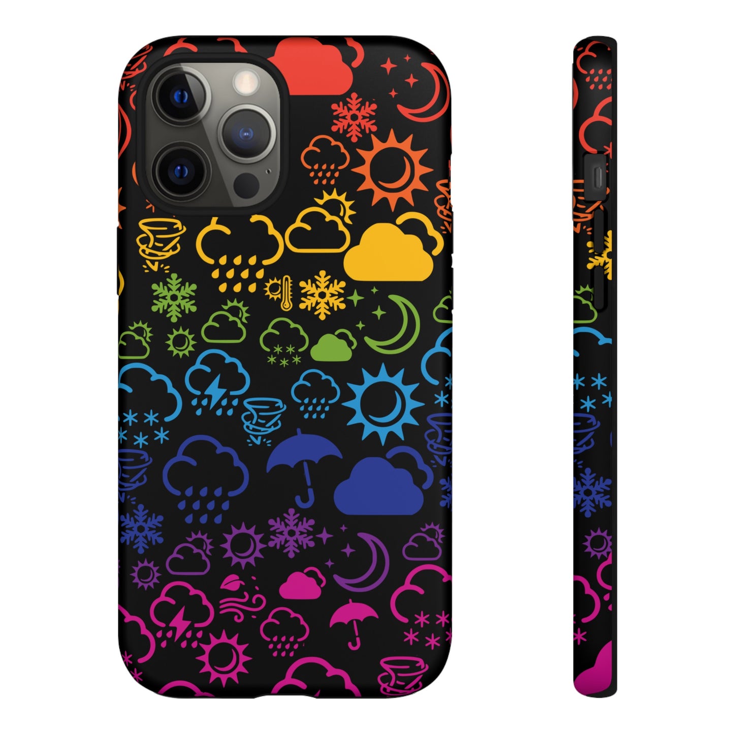 Wx Icon (noir/arc-en-ciel) coque de téléphone robuste