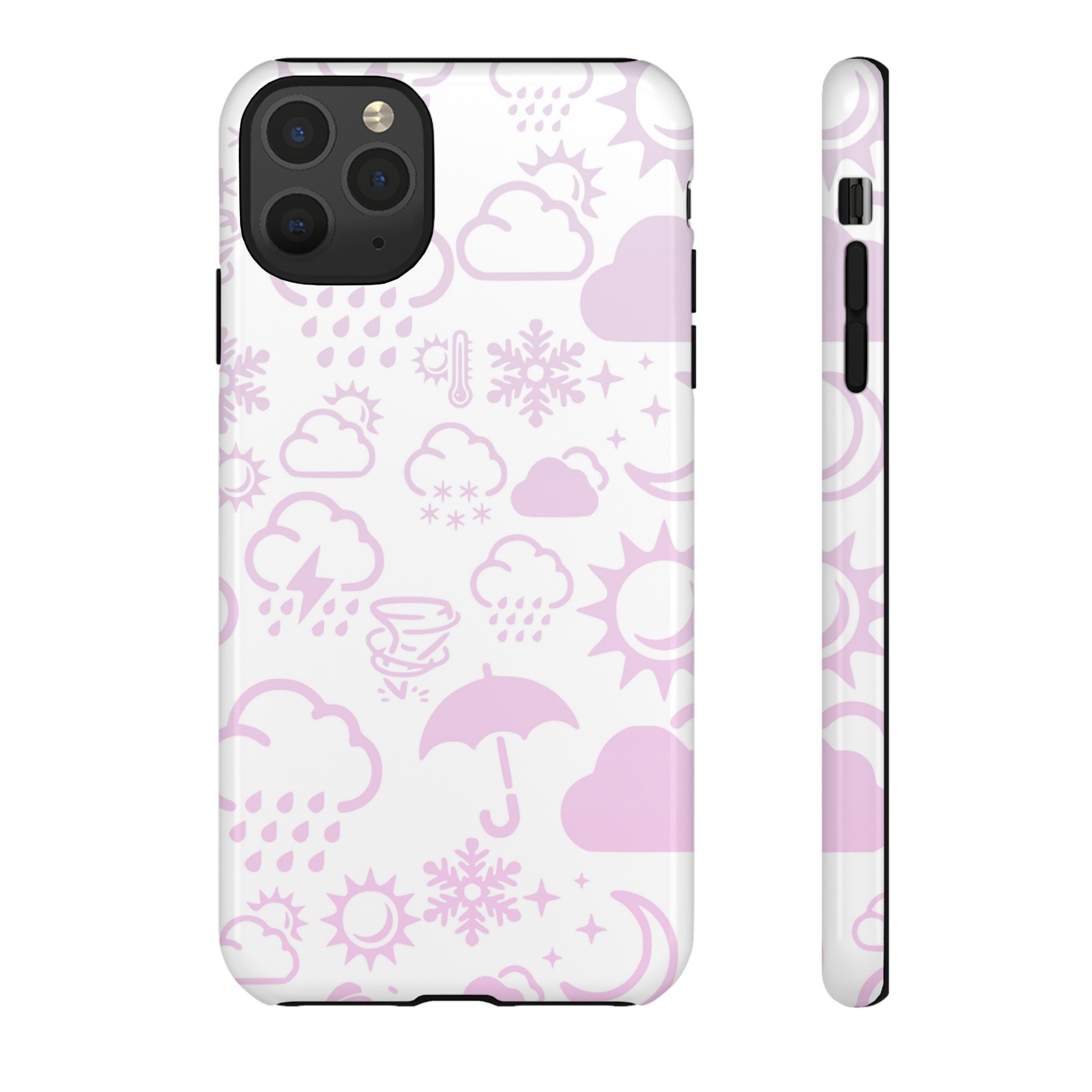 Funda resistente para teléfono Wx Icon (blanco/rosa) 