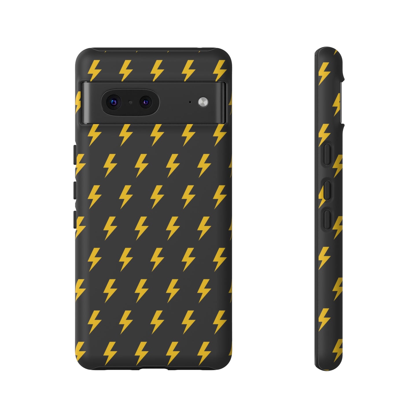 Étui de téléphone robuste Lightning Bolt (noir/jaune)