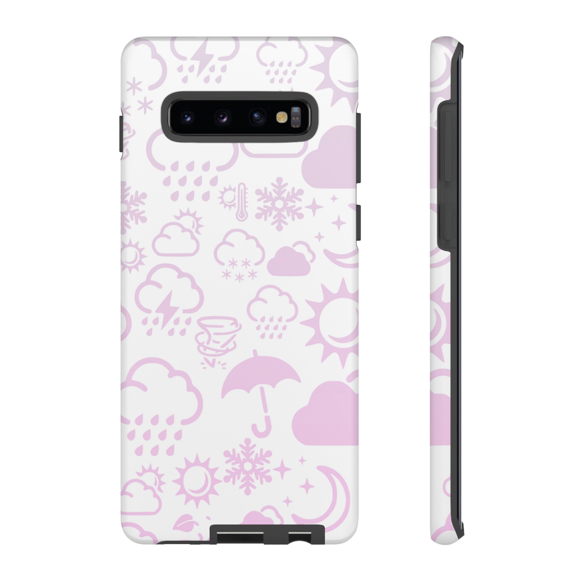 Funda resistente para teléfono Wx Icon (blanco/rosa) 