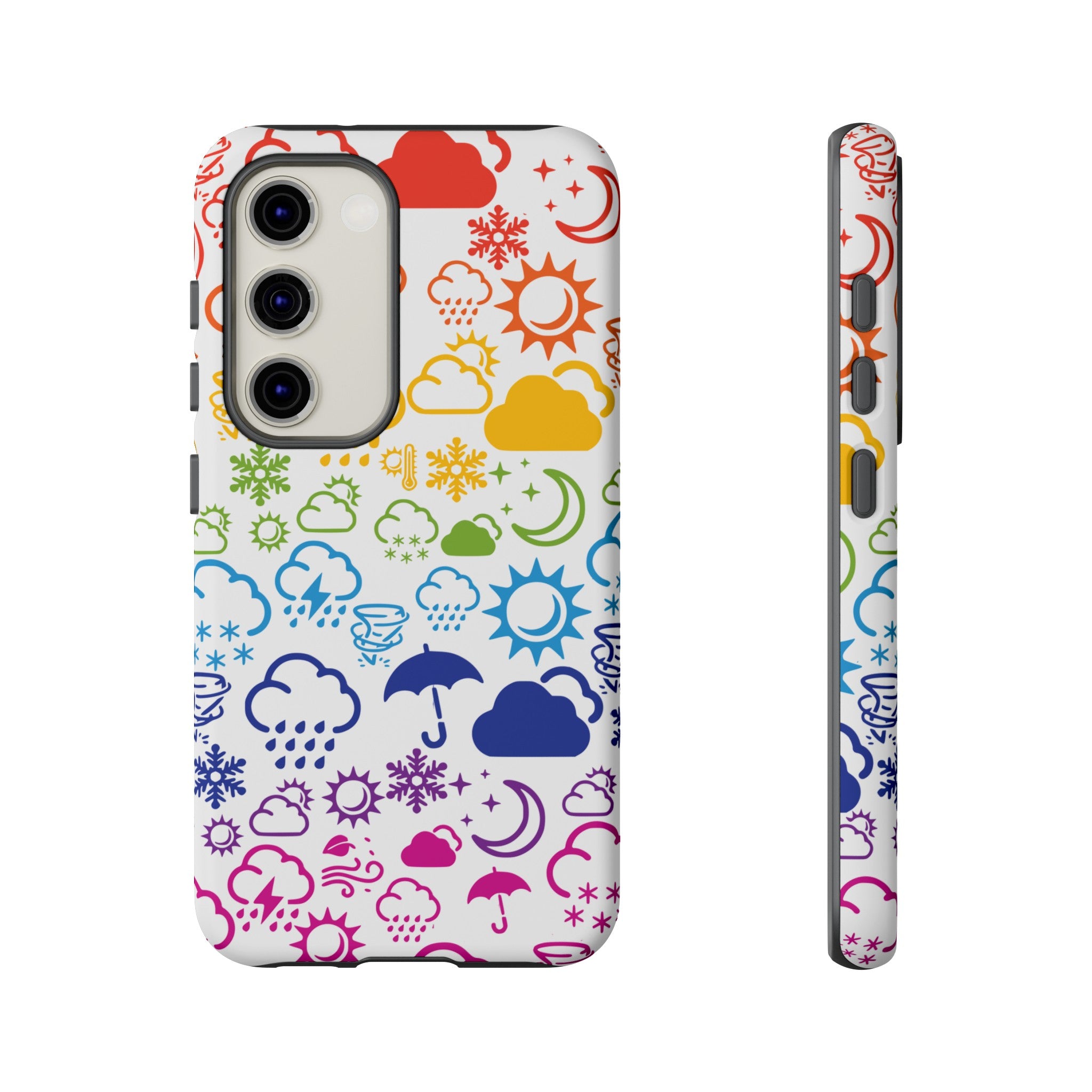 Funda rígida para teléfono Wx Icon (Rainbow) 