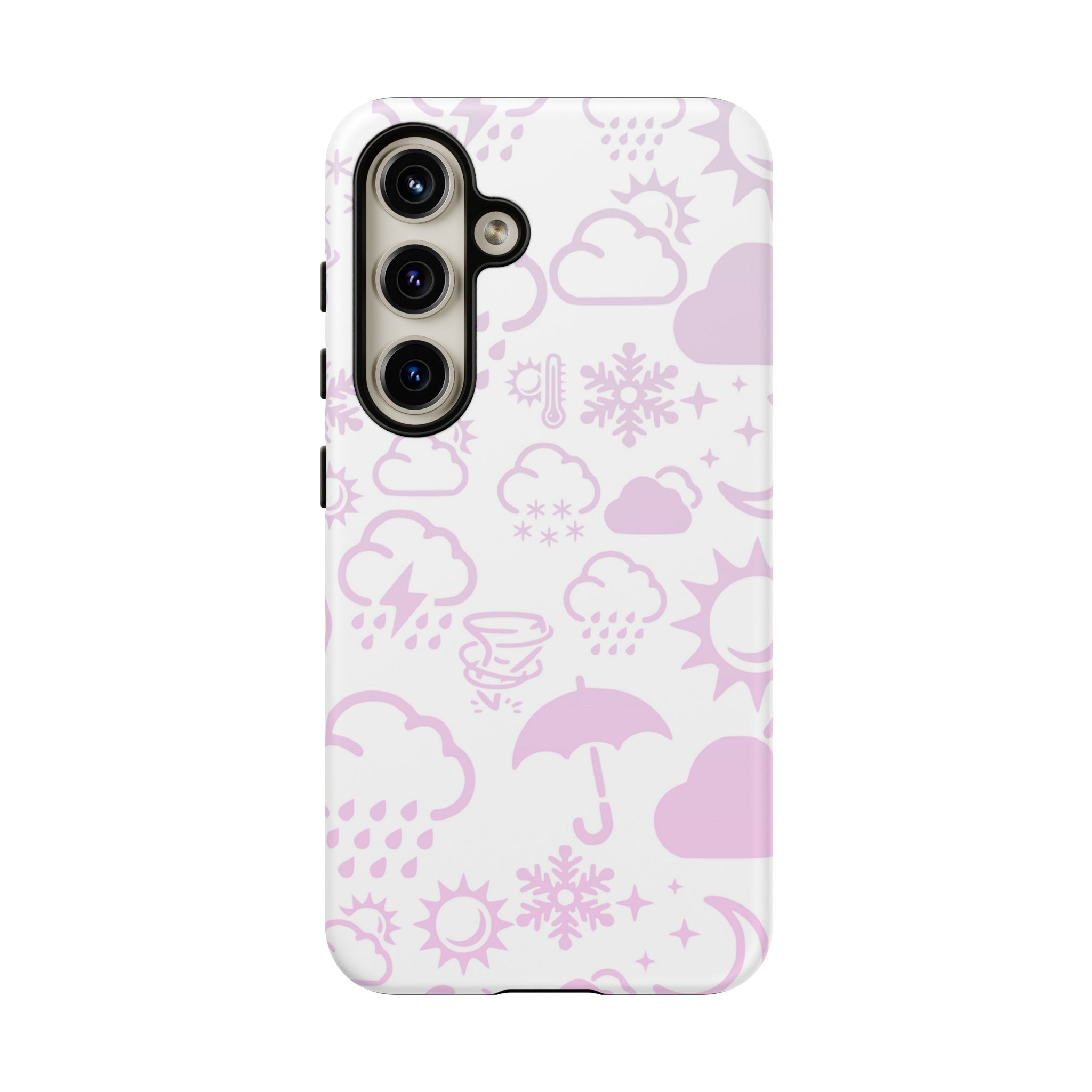 Funda resistente para teléfono Wx Icon (blanco/rosa) 