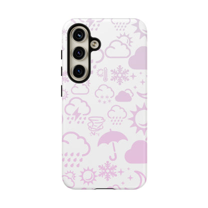 Funda resistente para teléfono Wx Icon (blanco/rosa)