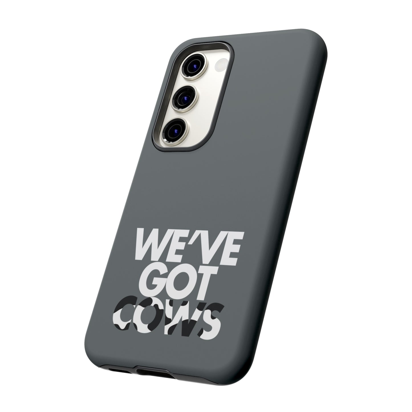 Tenemos funda de teléfono resistente de vacas