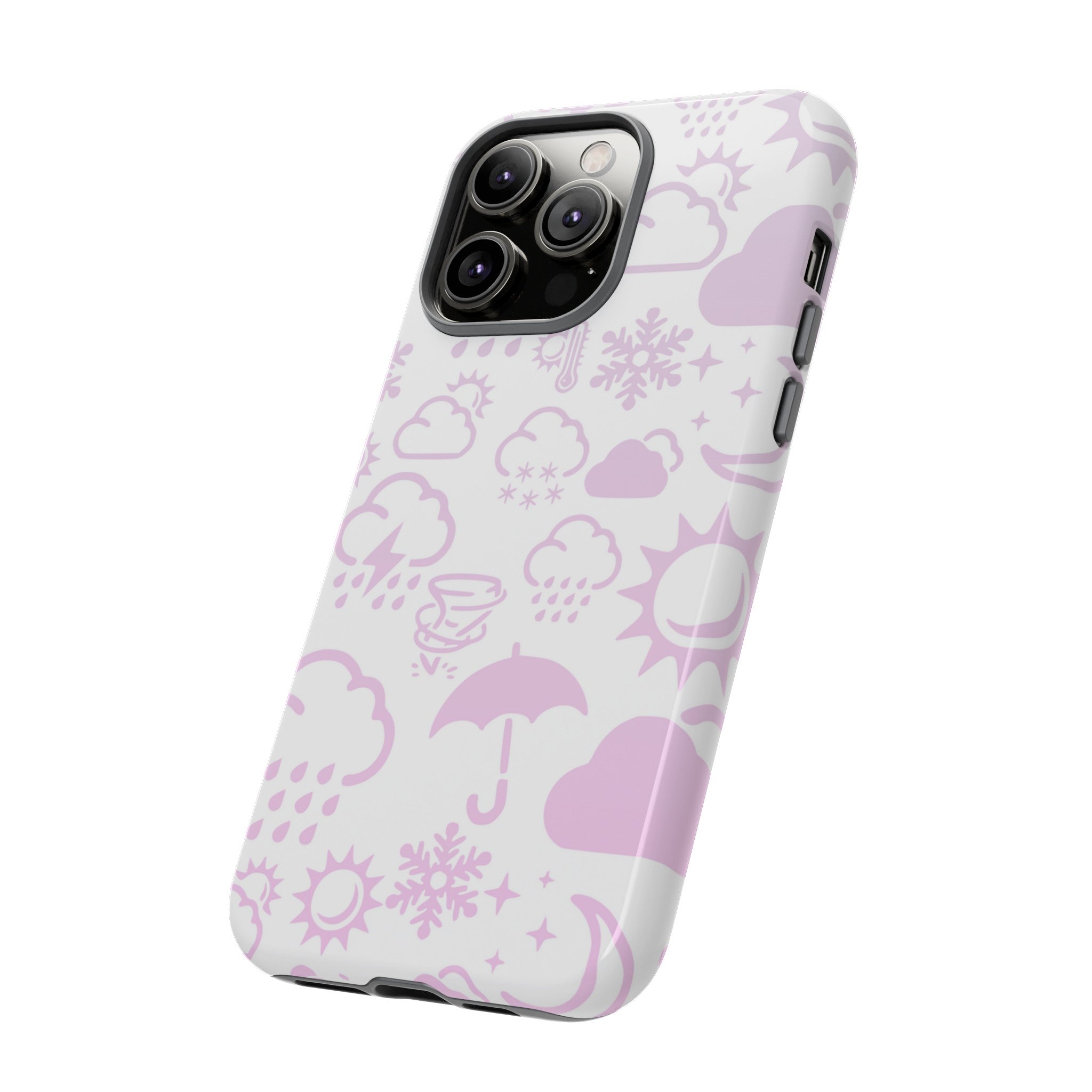 Funda resistente para teléfono Wx Icon (blanco/rosa) 