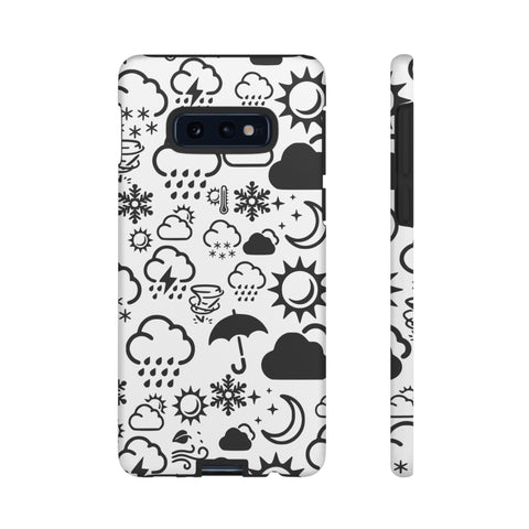 Funda resistente para teléfono Wx Icon (blanco/negro)