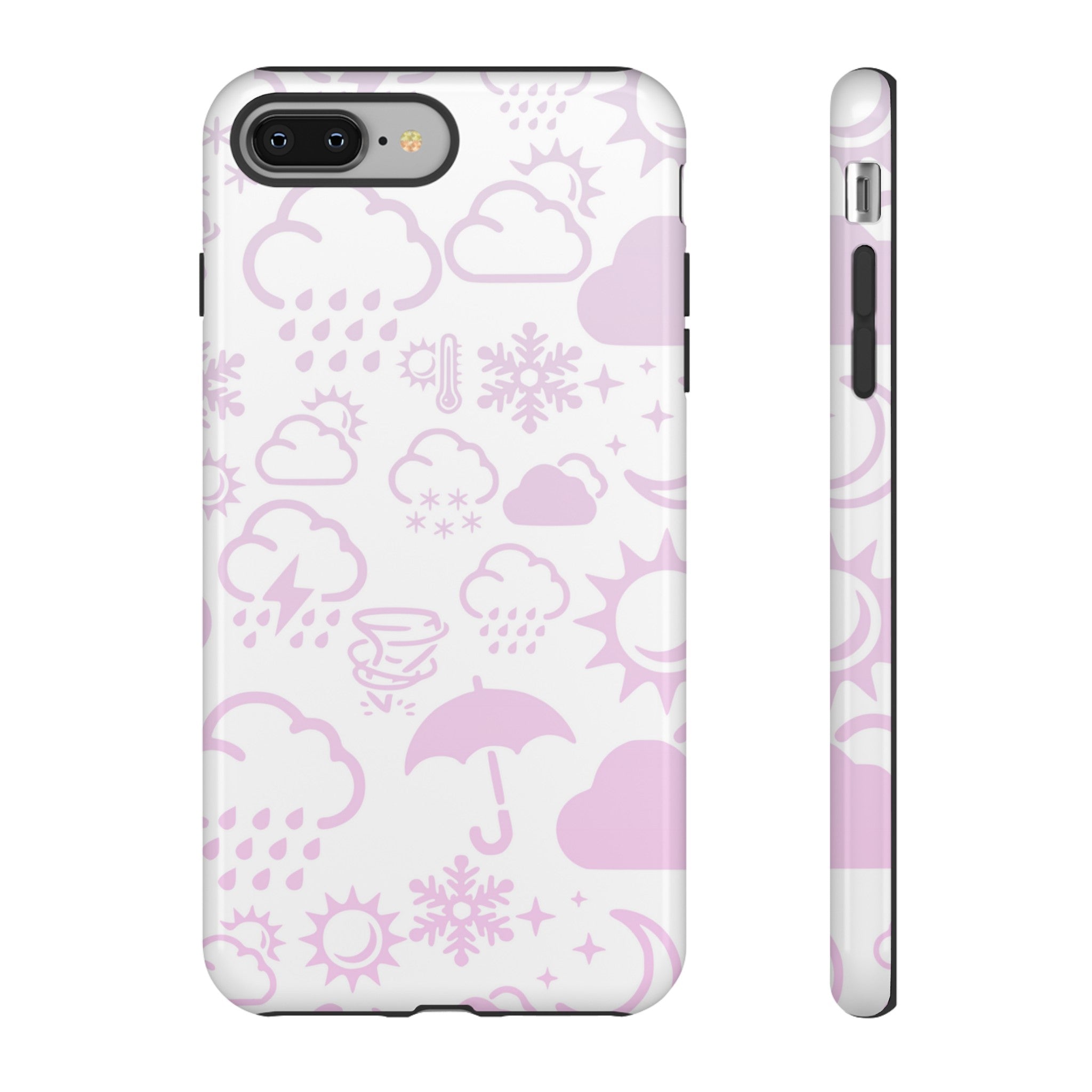 Funda resistente para teléfono Wx Icon (blanco/rosa) 