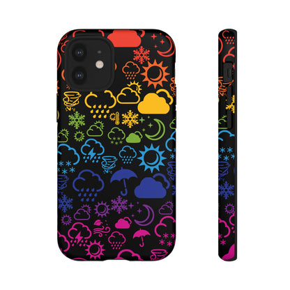 Wx Icon (noir/arc-en-ciel) coque de téléphone robuste