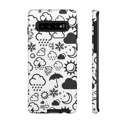 Wx Icon (White/Black) Tough Phone Case