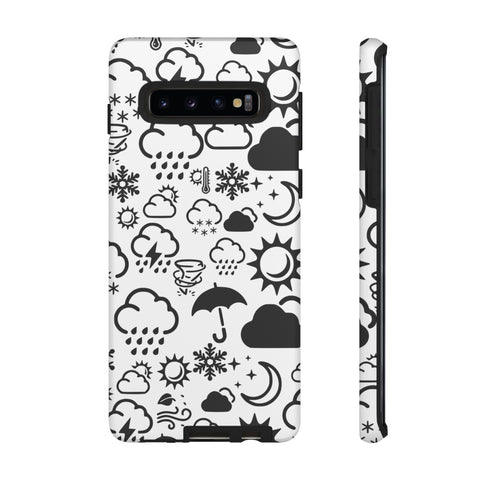 Funda resistente para teléfono Wx Icon (blanco/negro)