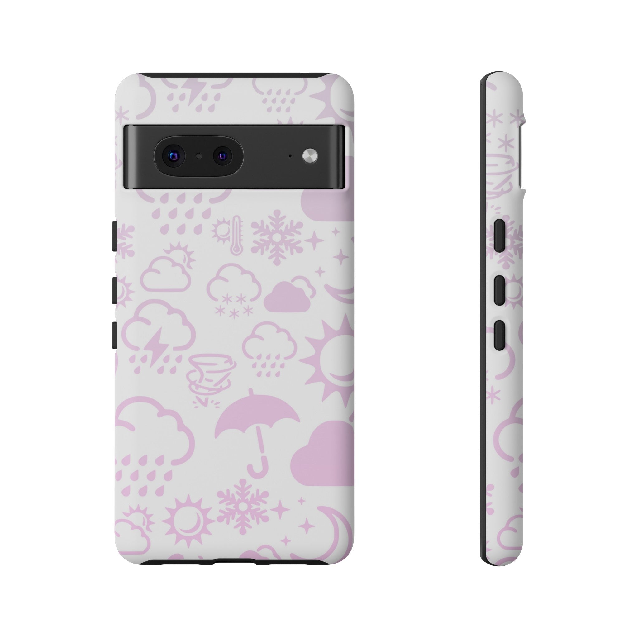 Funda resistente para teléfono Wx Icon (blanco/rosa) 