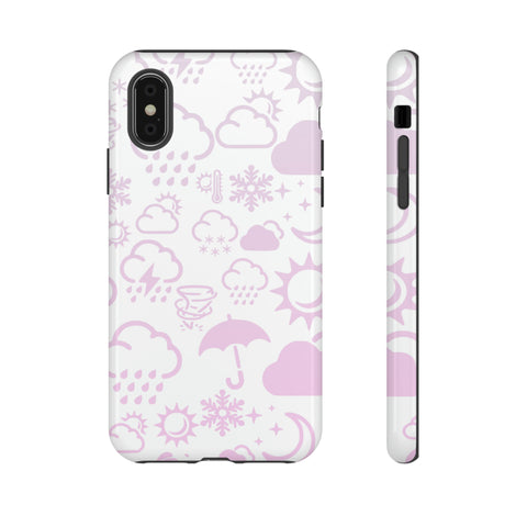 Wx Icon (White/Pink) Tough Phone Case