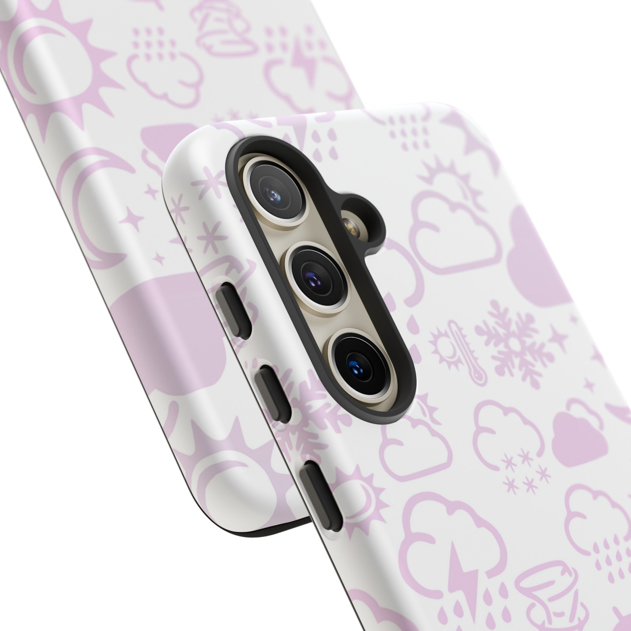 Funda resistente para teléfono Wx Icon (blanco/rosa) 