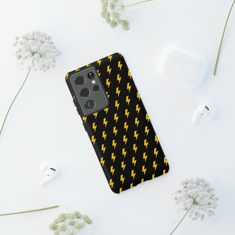 Lightning Bolt (Black/Yellow) Tough Phone Case