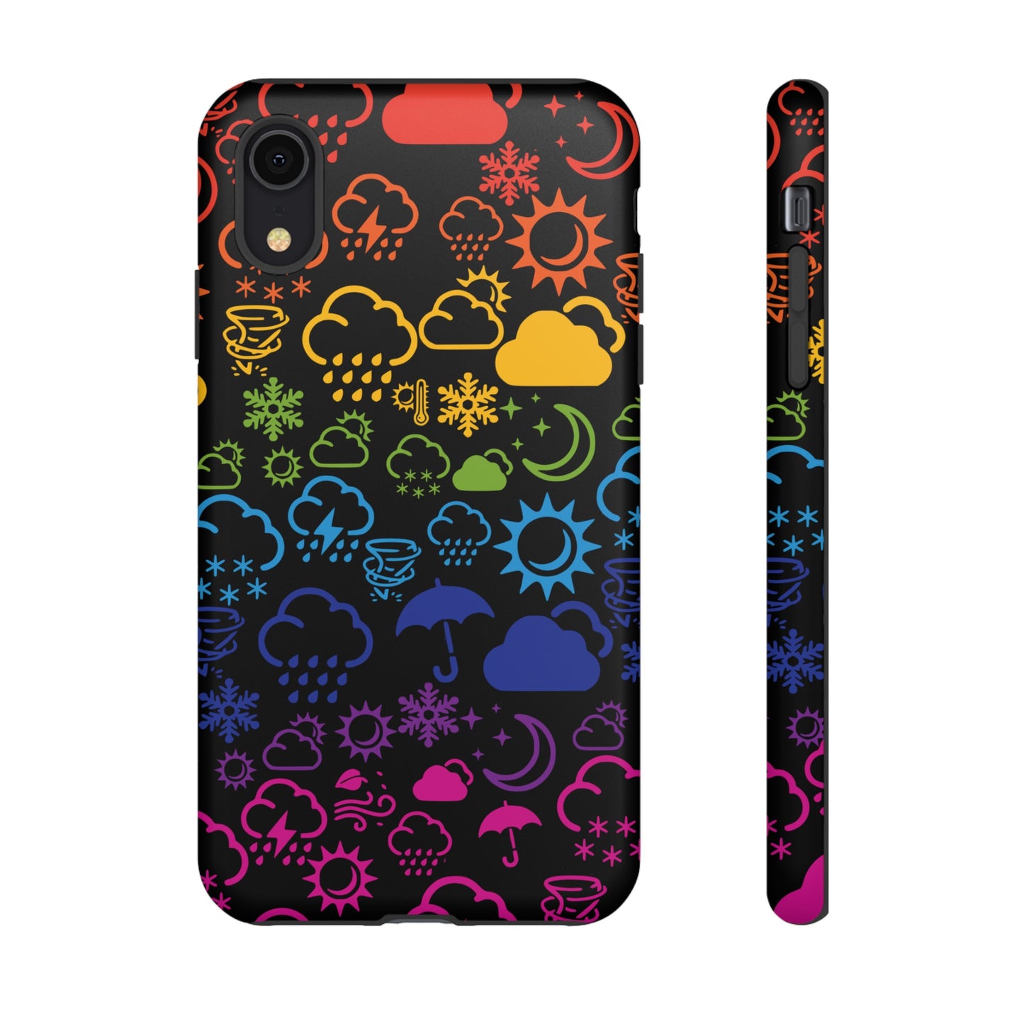 Wx Icon (noir/arc-en-ciel) coque de téléphone robuste