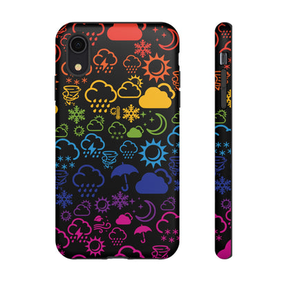 Wx Icon (noir/arc-en-ciel) coque de téléphone robuste