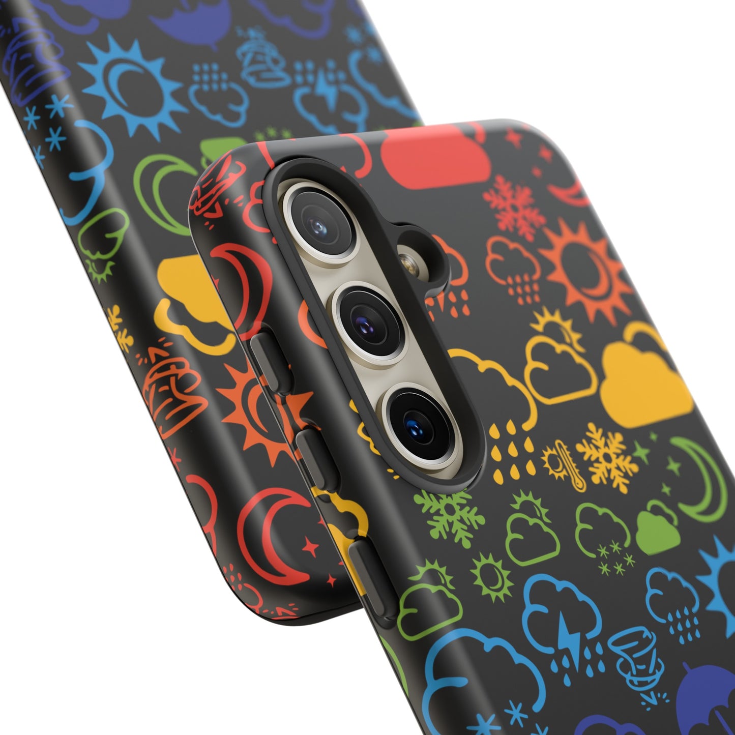 Wx Icon (noir/arc-en-ciel) coque de téléphone robuste