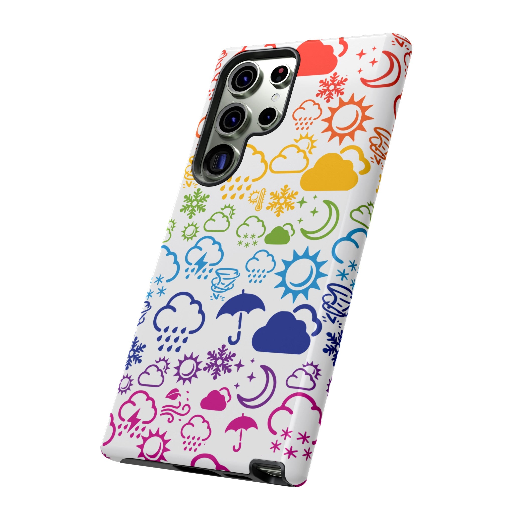 Funda rígida para teléfono Wx Icon (Rainbow) 