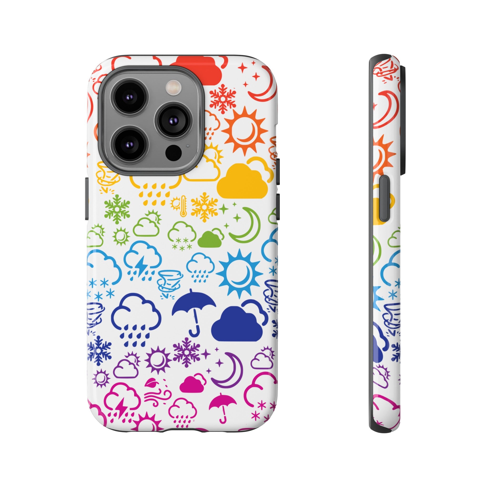 Funda rígida para teléfono Wx Icon (Rainbow) 