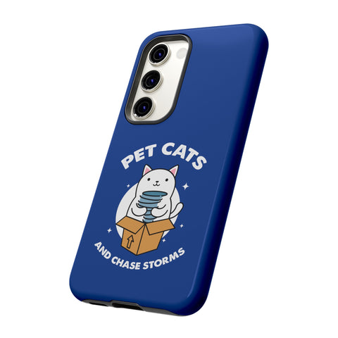 Pet Cats and Chase Storms Tough Phone Case