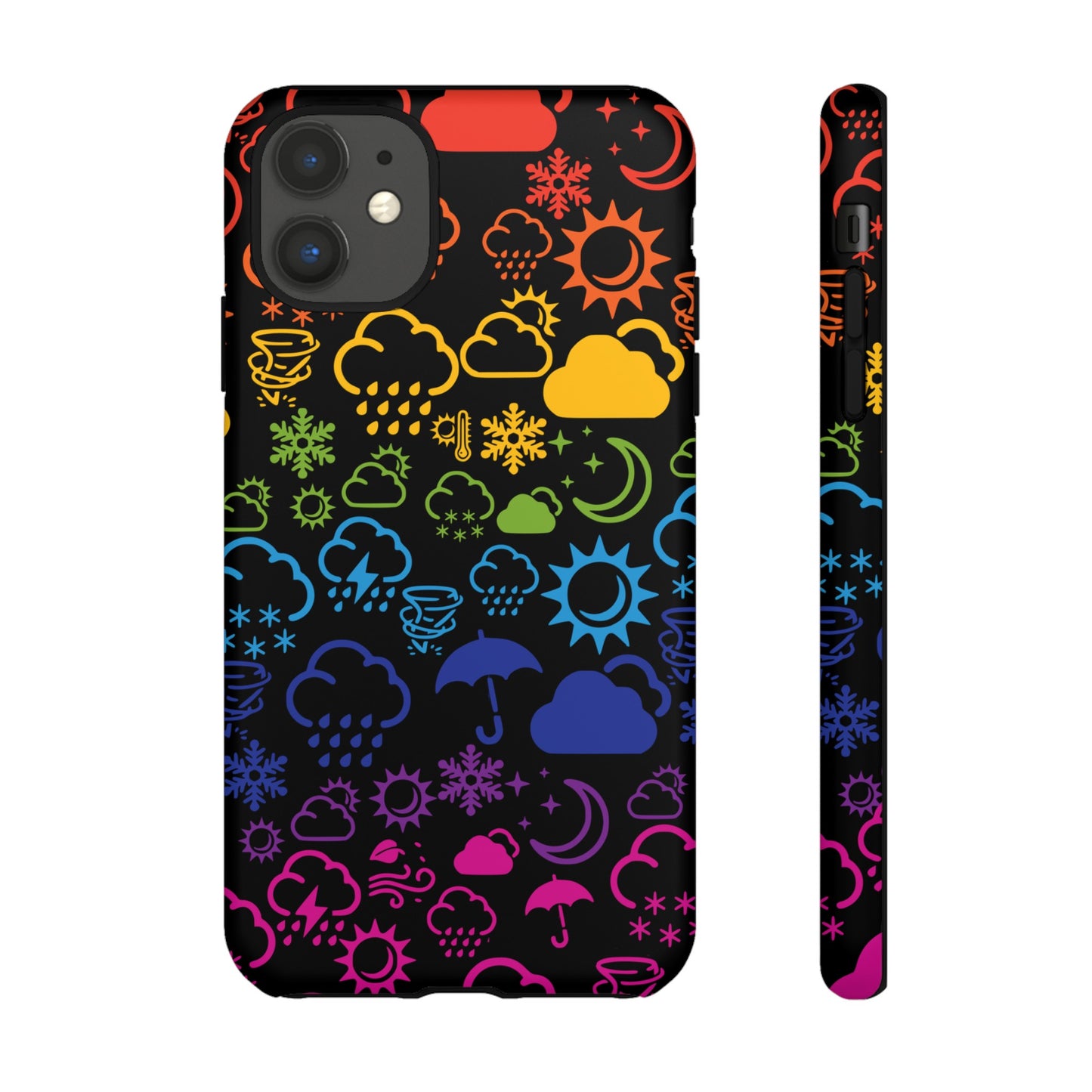 Wx Icon (noir/arc-en-ciel) coque de téléphone robuste