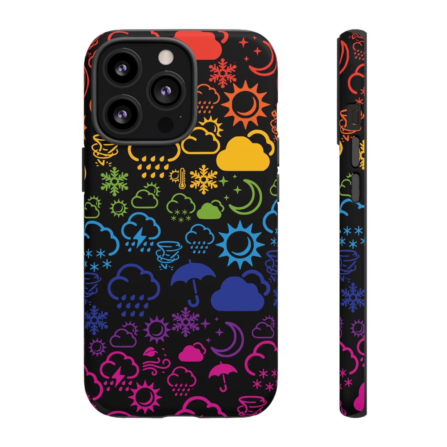 Wx Icon (noir/arc-en-ciel) coque de téléphone robuste