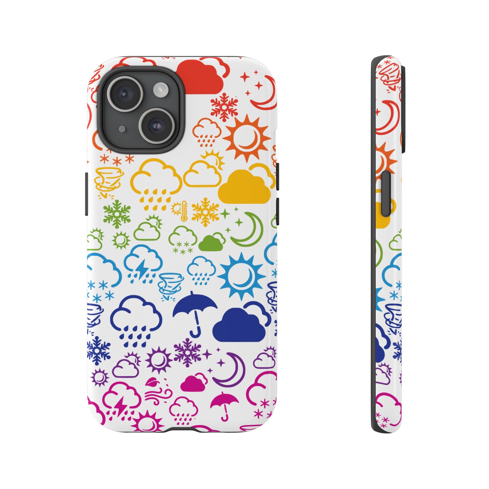 Funda rígida para teléfono Wx Icon (Rainbow) 