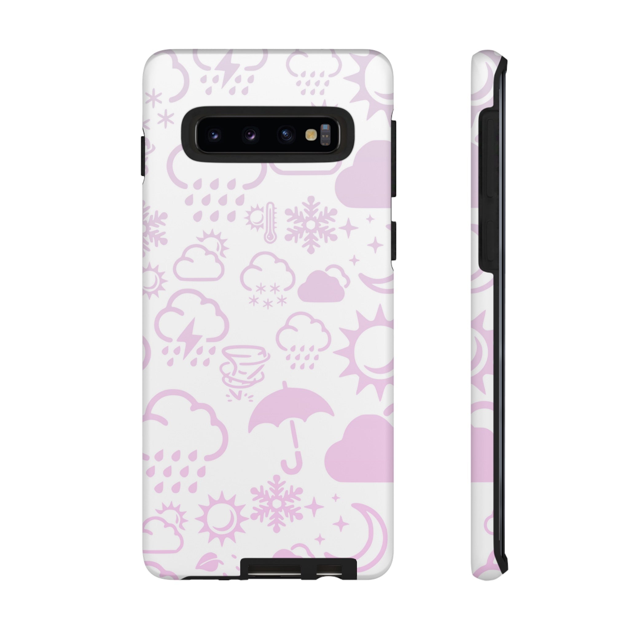 Funda resistente para teléfono Wx Icon (blanco/rosa) 