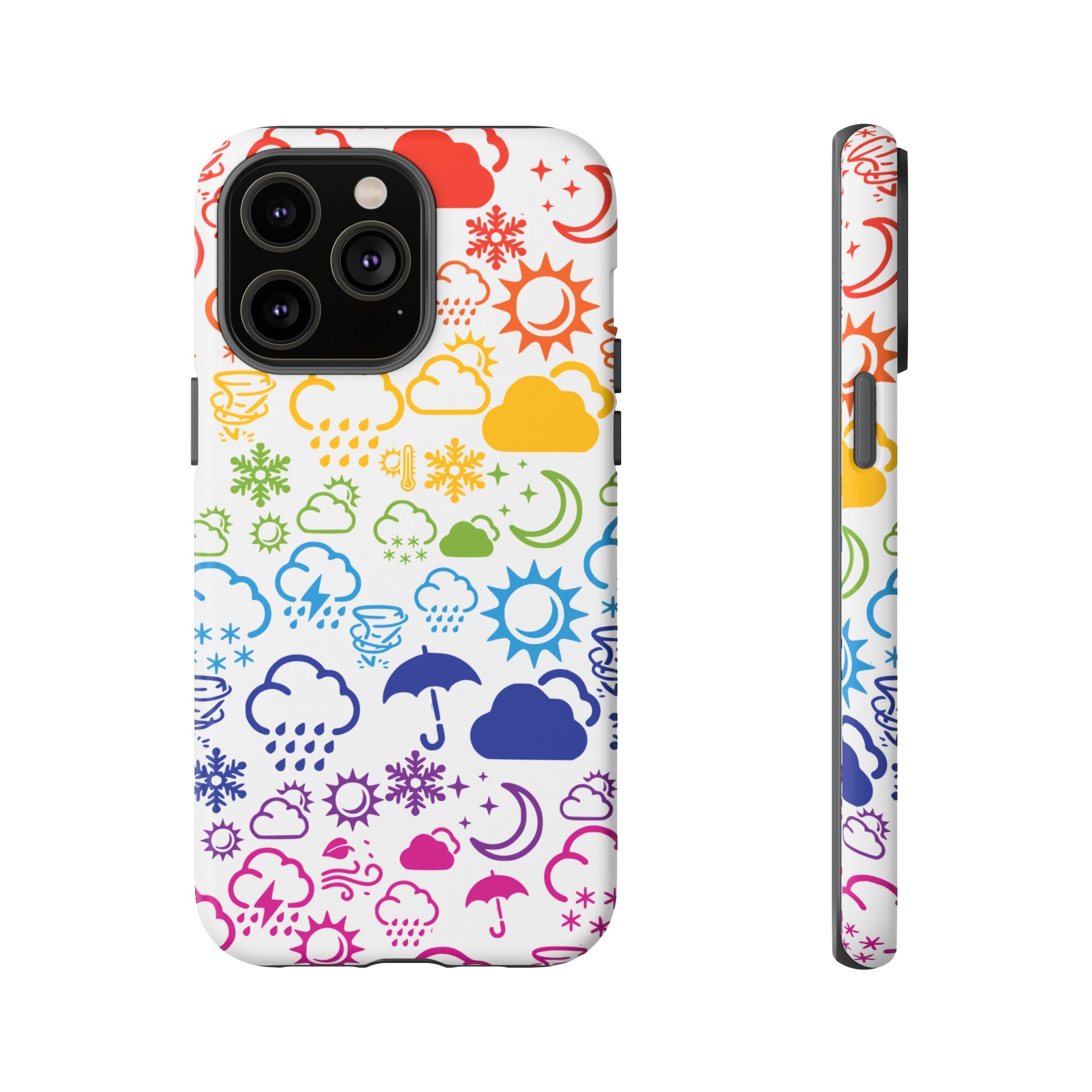 Funda rígida para teléfono Wx Icon (Rainbow) 