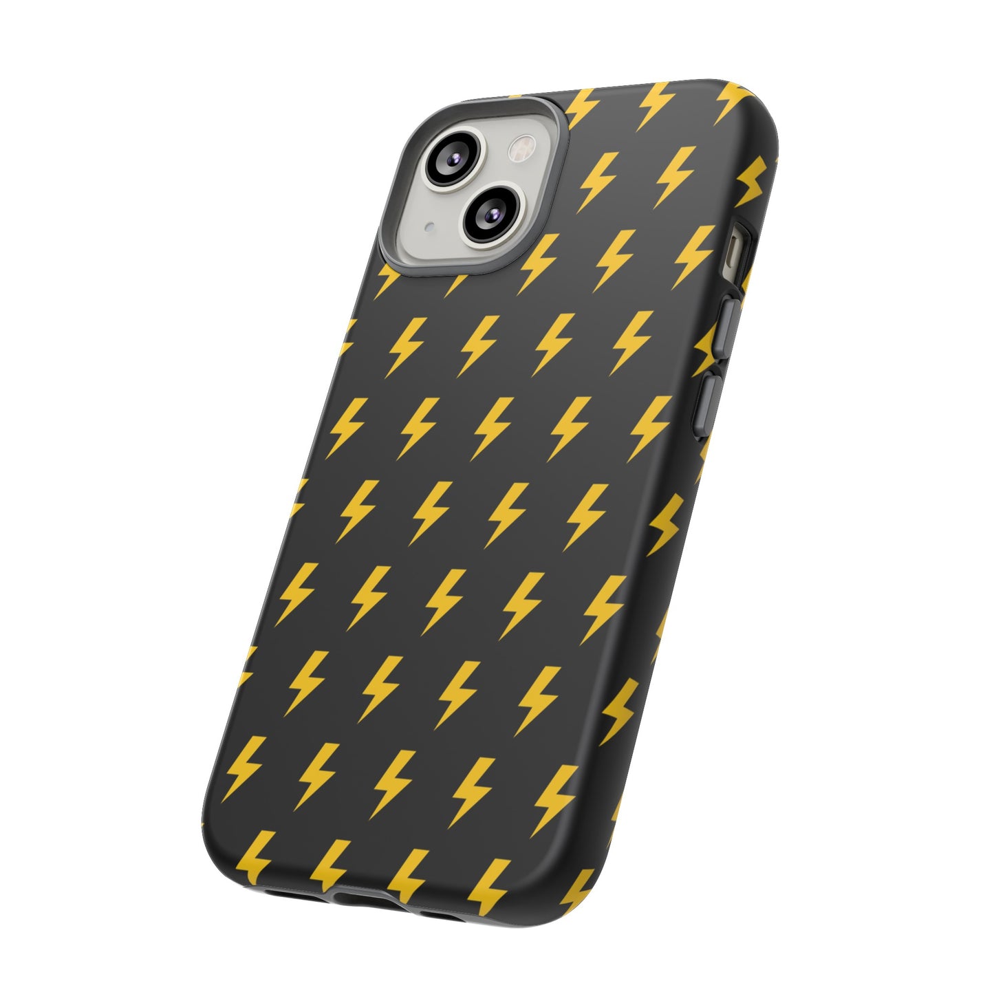 Étui de téléphone robuste Lightning Bolt (noir/jaune)