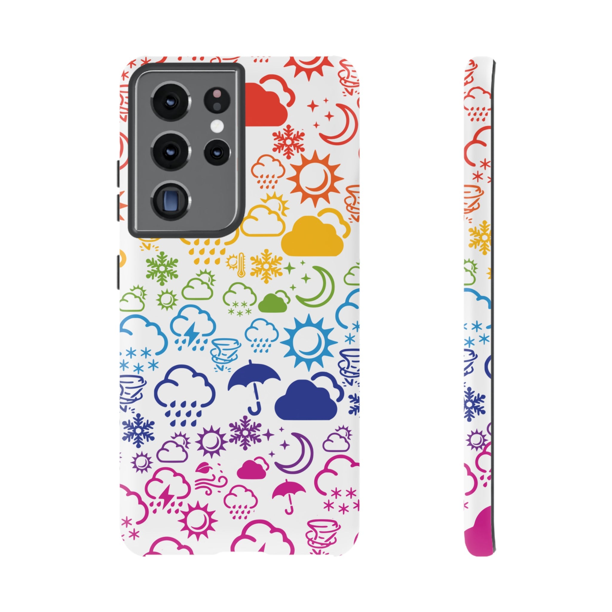 Funda rígida para teléfono Wx Icon (Rainbow) 