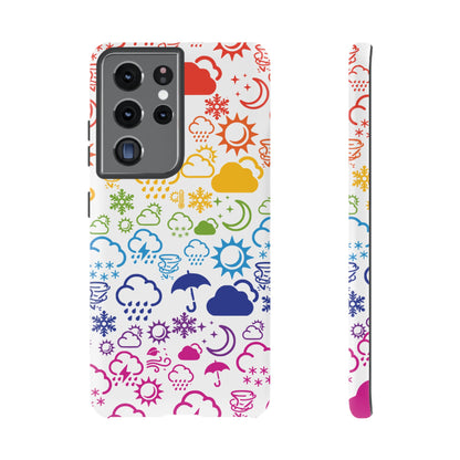 Funda rígida para teléfono Wx Icon (Rainbow)